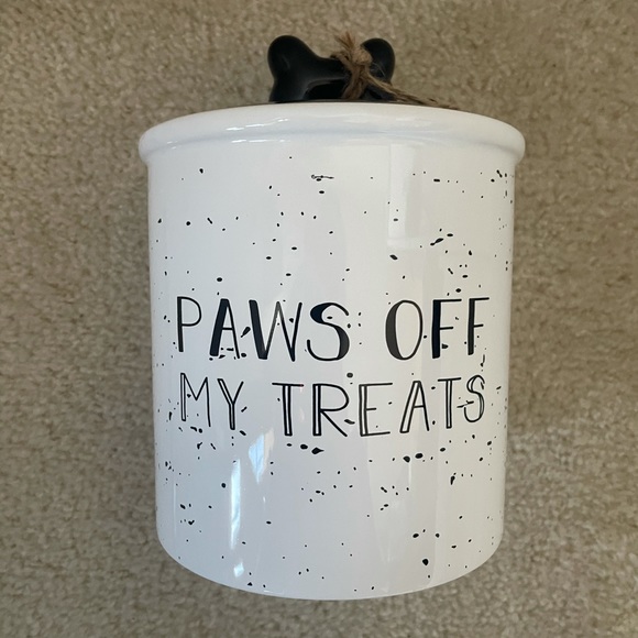 winifred and lily Other - Paw off my treats ceramic treat jar